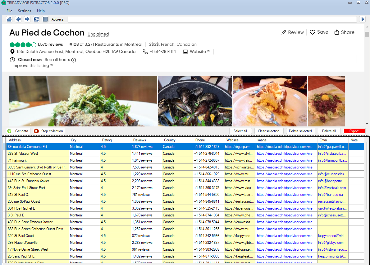 TripAdvisor Extractor 最新版 从TripAdvisor 在线提取旅游客户邮箱及电话号码-图片1